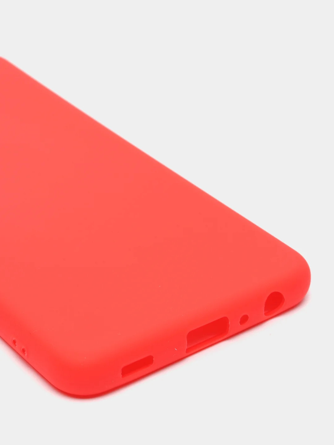 Красный чехол силиконовый для Samsung Galaxy A12, A22, A32, S21, A51, A71