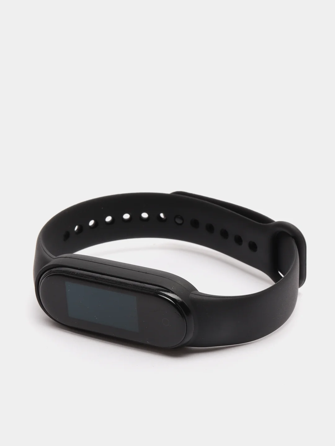 Черный ремешок для Xiaomi Mi Band 5/Mi Band 6, силиконовый