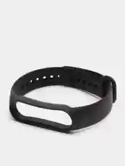 Черный ремешок для Xiaomi Mi Band 5/Mi Band 6, силиконовый
