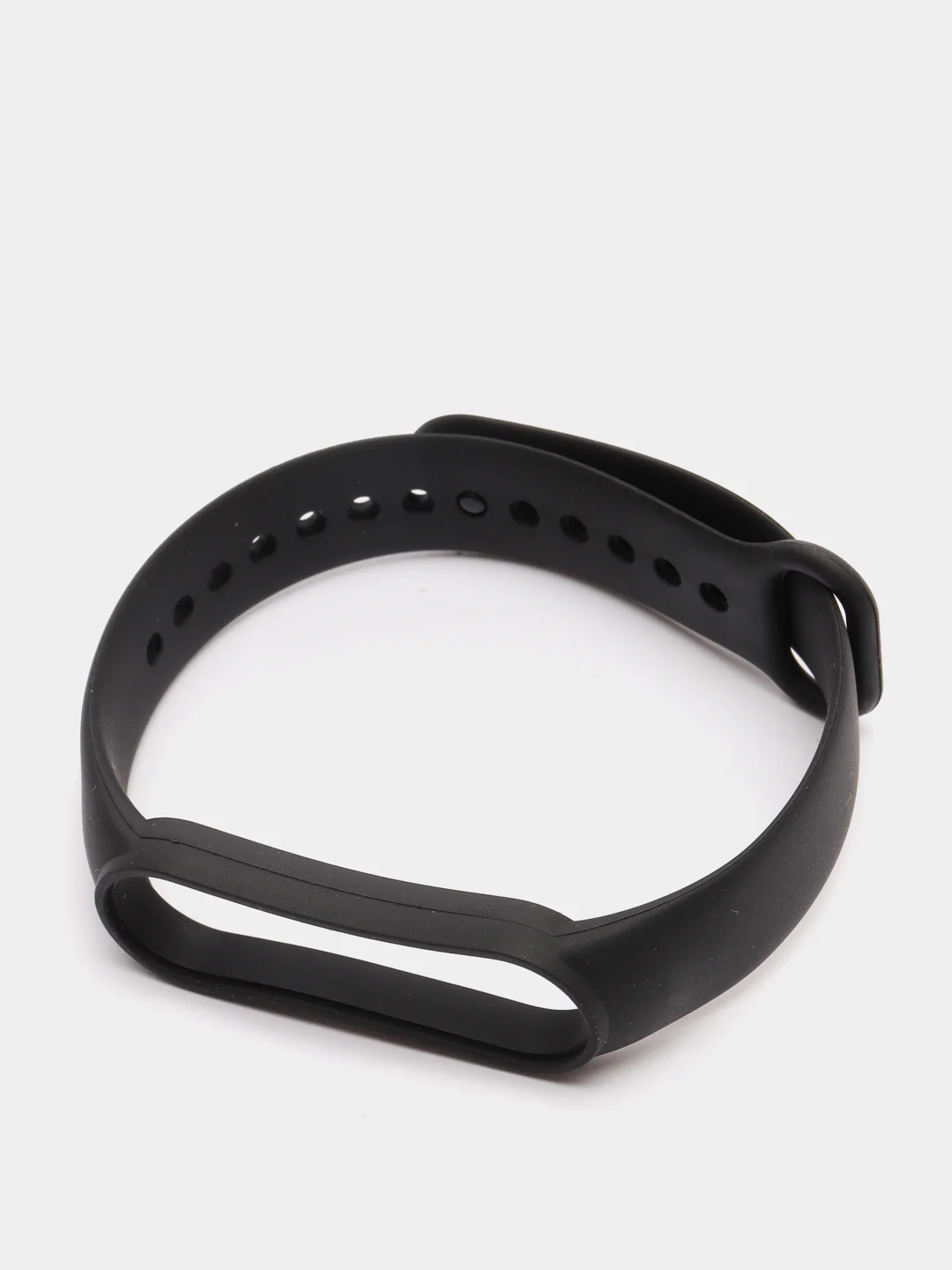 Черный ремешок для Xiaomi Mi Band 5/Mi Band 6, силиконовый