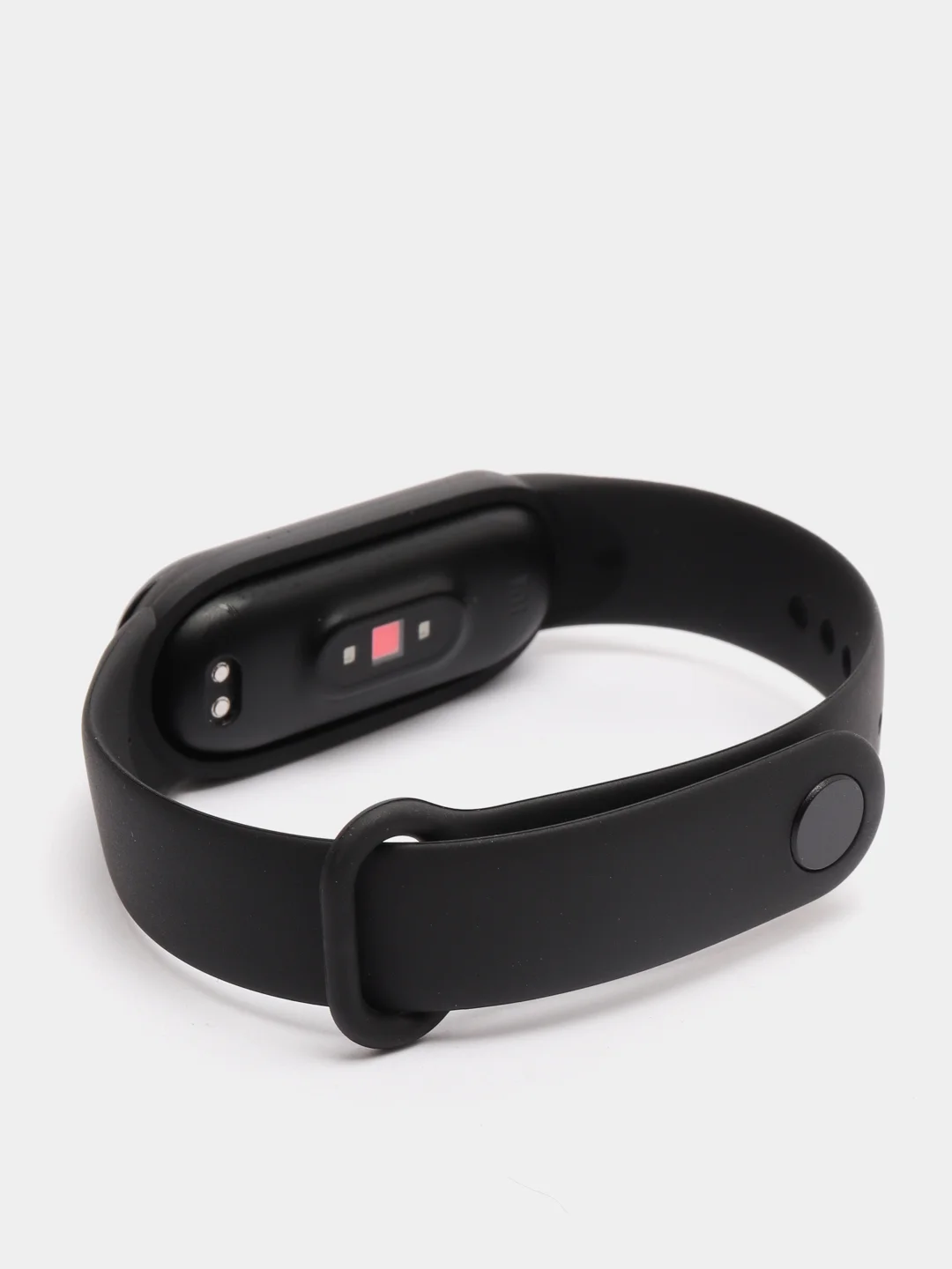Черный ремешок для Xiaomi Mi Band 5/Mi Band 6, силиконовый