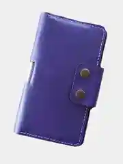 Фиолетовый портмоне из натуральной кожи