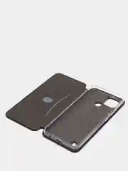 Черный чехол-книжка для Realme C21 / C21Y