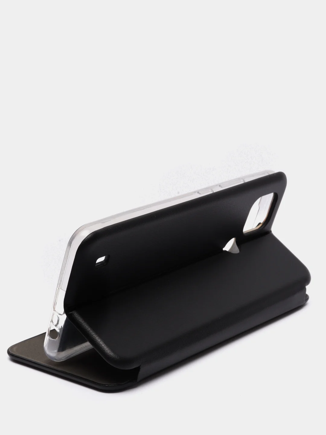 Черный чехол-книжка для Realme C21 / C21Y