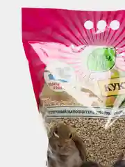 Наполнитель для грызунов кукурузный средней фракции "Зверьё Моё", 3,5 кг