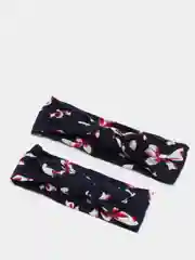 Черный парные повязки мама дочка