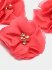 Розовый комплект повязка на голову и резиночки на ножки