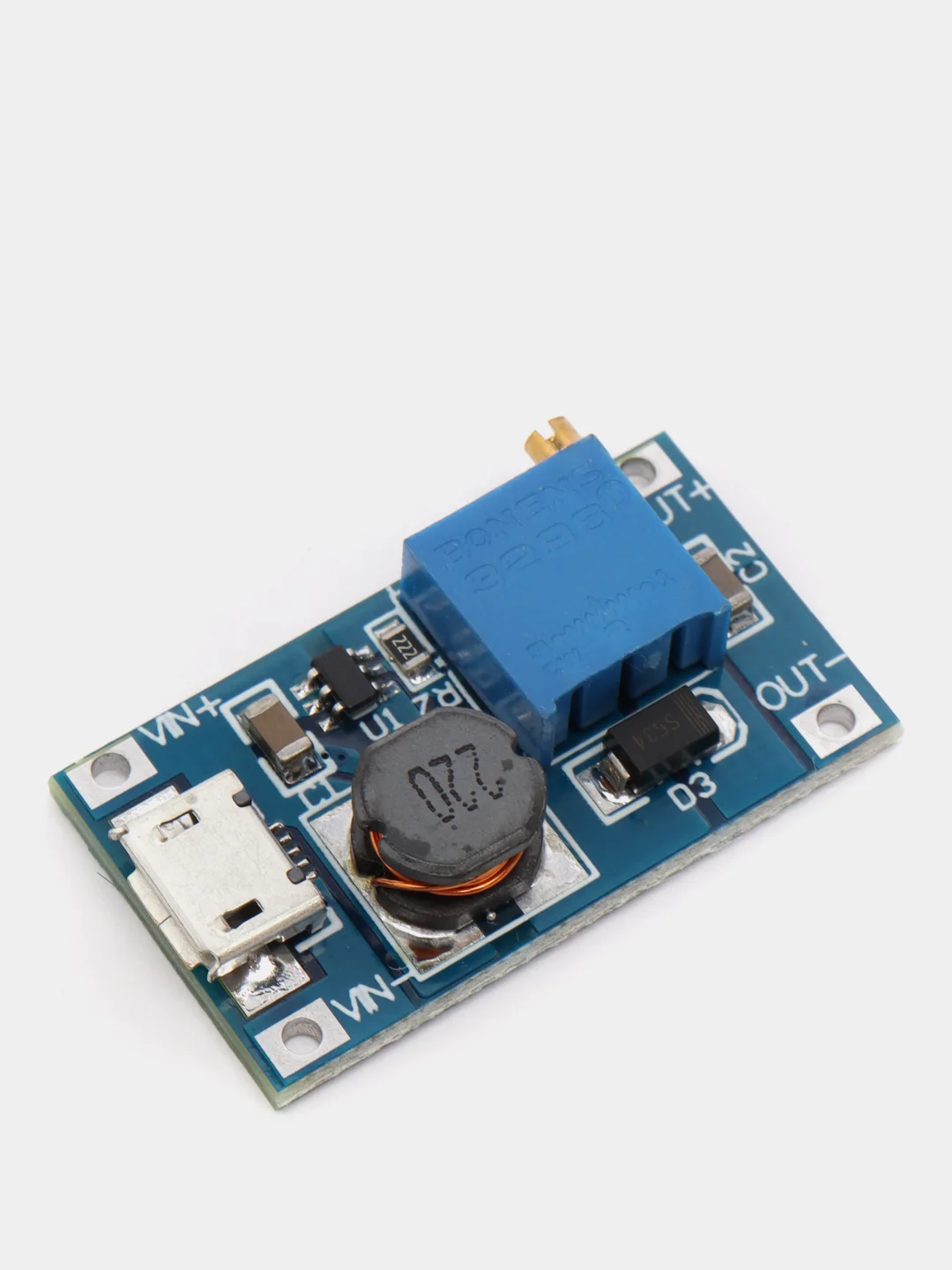 Повышающий  модуль MT3608 2A с microUSB