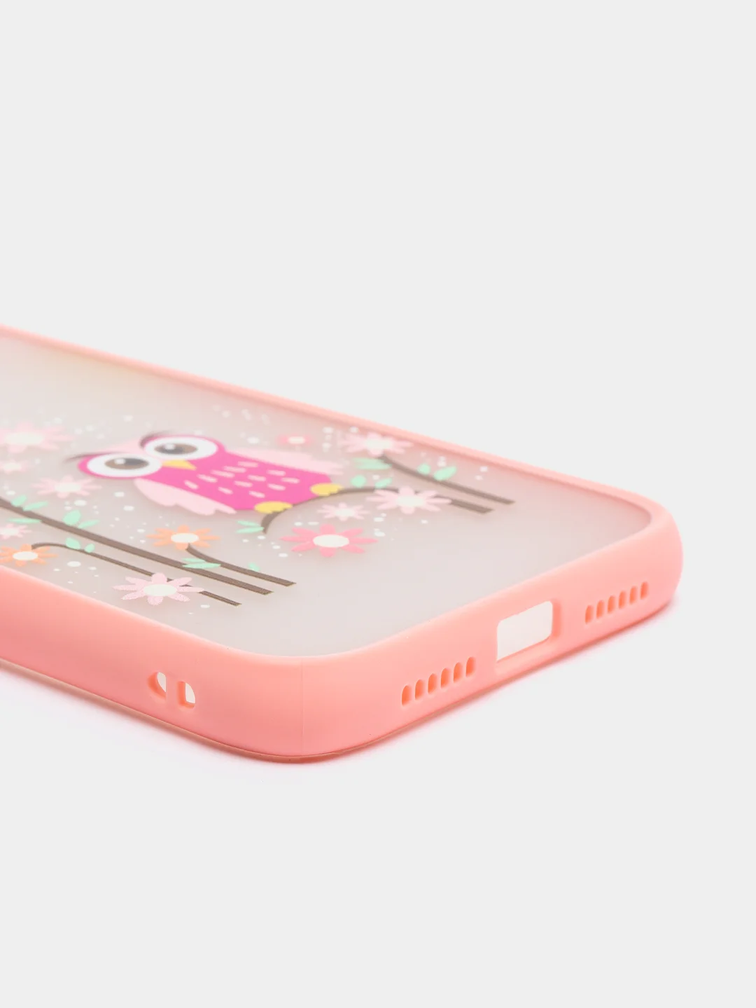 Коралловый меланж чехол для iPhone 7, 8, XR, 11 совы с защитой камеры айфон про макс с принтом
