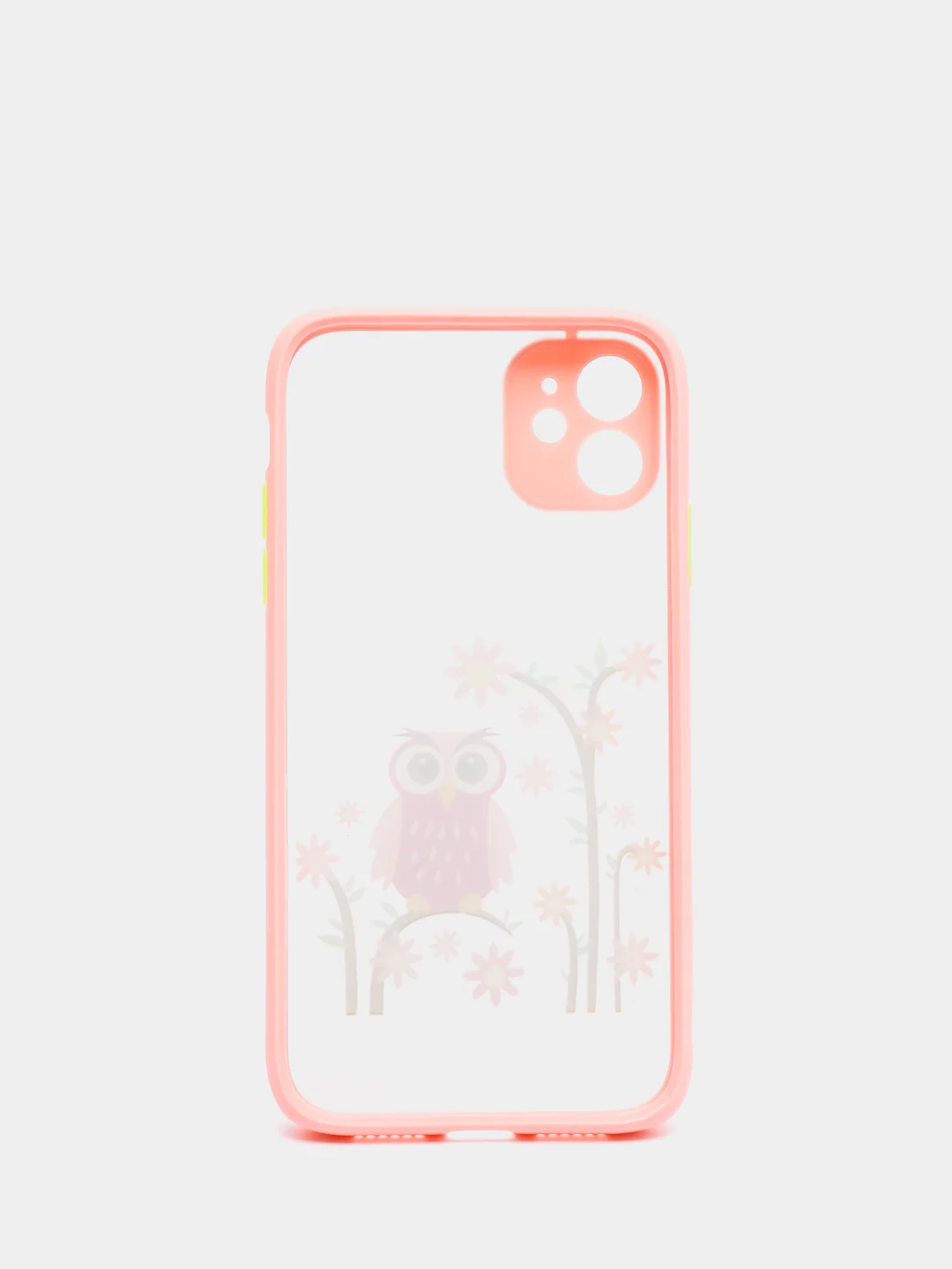 Коралловый меланж чехол для iPhone 7, 8, XR, 11 совы с защитой камеры айфон про макс с принтом