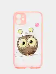 Коралловый чехол для iPhone 7, 8, XR, 11 совы с защитой камеры айфон про макс с принтом