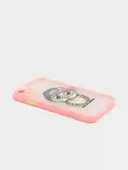 Пастельно-коралловый чехол для iPhone 7, 8, XR, 11 совы с защитой камеры айфон про макс с принтом