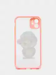 Пастельно-коралловый чехол для iPhone 7, 8, XR, 11 совы с защитой камеры айфон про макс с принтом