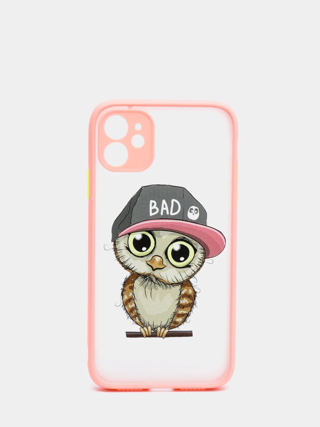 Пастельно-коралловый чехол для iPhone 7, 8, XR, 11 совы с защитой камеры айфон про макс с принтом