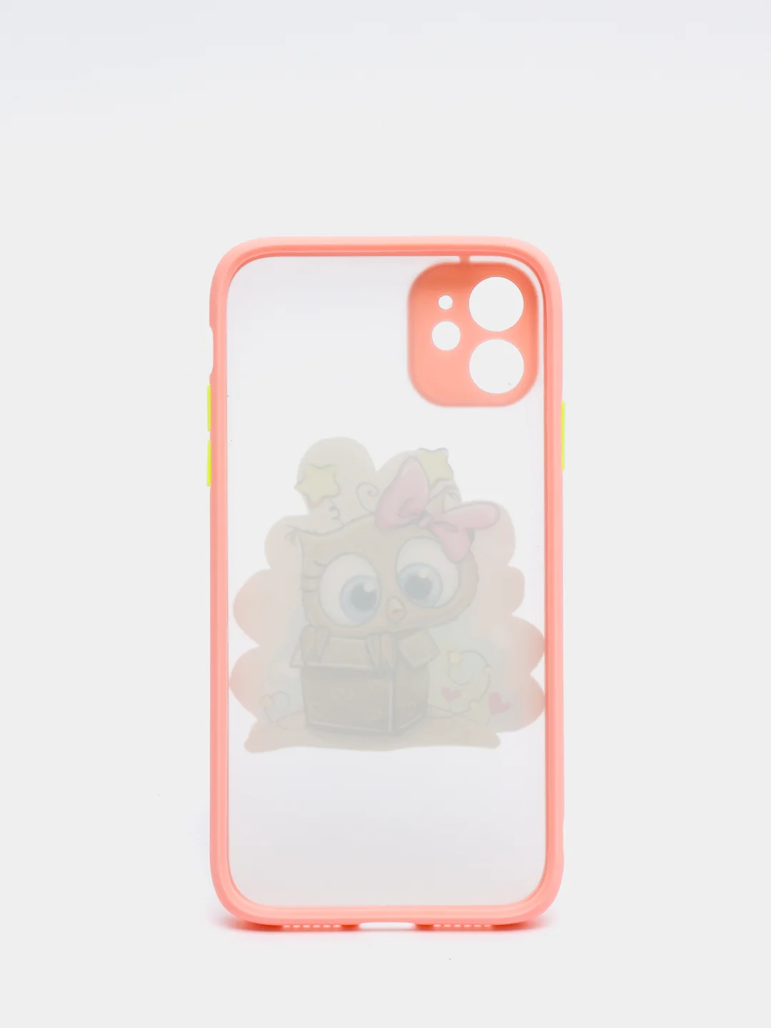 Кораллово-розовый чехол для iPhone 7, 8, XR, 11 совы с защитой камеры айфон про макс с принтом