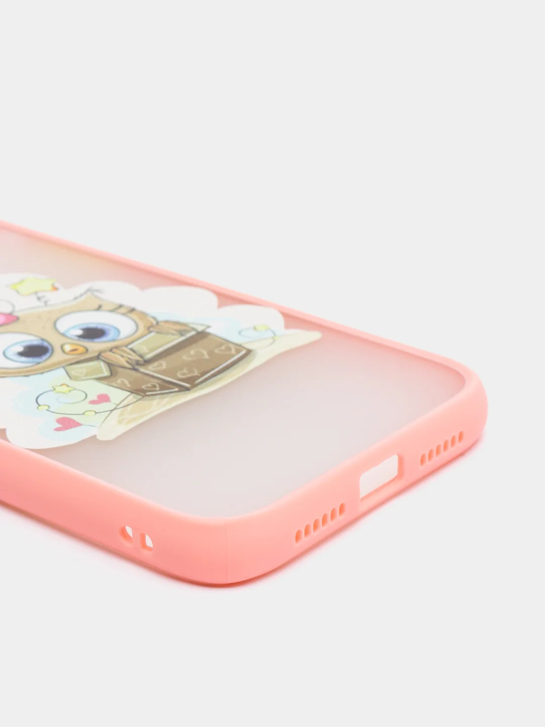 Кораллово-розовый чехол для iPhone 7, 8, XR, 11 совы с защитой камеры айфон про макс с принтом