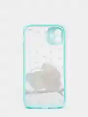 Бирюзовый чехол для iPhone 7, 8, XR, 11 совы с защитой камеры айфон про макс с принтом