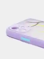Аметистовый чехол для iPhone 7, 8, XR, 11 совы с защитой камеры айфон про макс с принтом