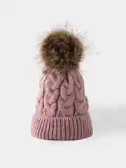 Бежевый детская шапка