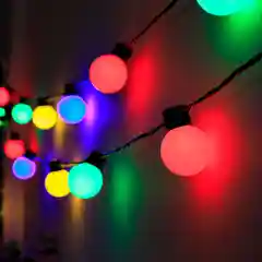Красный гирлянда электрическая "Шарики", 5 м, 20 LED ламп