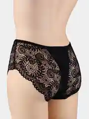 Черный трусы женские с кружевом
