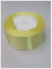 Лимонный лента атласная , 5 см , цвет лимонный
