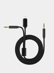 Аудио-кабель JH-039, Lighting - AUX - AUX, 3.5 jack