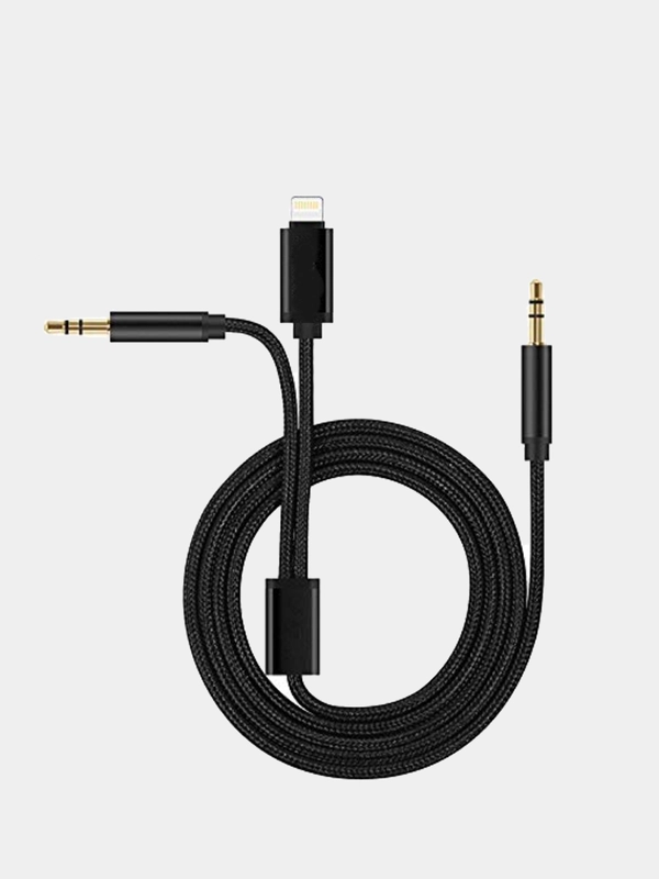 Аудио-кабель JH-039, Lighting - AUX - AUX, 3.5 jack