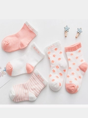 Носки детские хлопковые для девочек, 0-6 лет