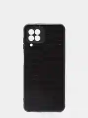 Черный чехол "Паутинка" для Samsung A22 / A225F / M32 / M325F, резиновый, бархатный