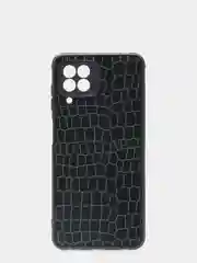 Зеленый чехол "Паутинка" для Samsung A22 / A225F / M32 / M325F, резиновый, бархатный