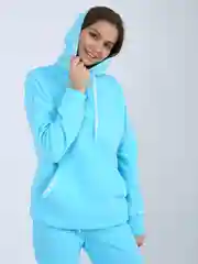 Голубой костюм спортивный Галатея, худи с капюшоном и джоггеры