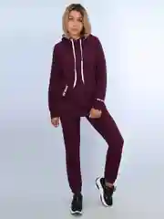 Бордовый костюм спортивный Галатея, худи с капюшоном и джоггеры