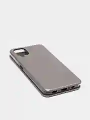 Серебряный чехол-книжка Samsung Galaxy A12 / M12 (Самсунг галакси А12 / М12)