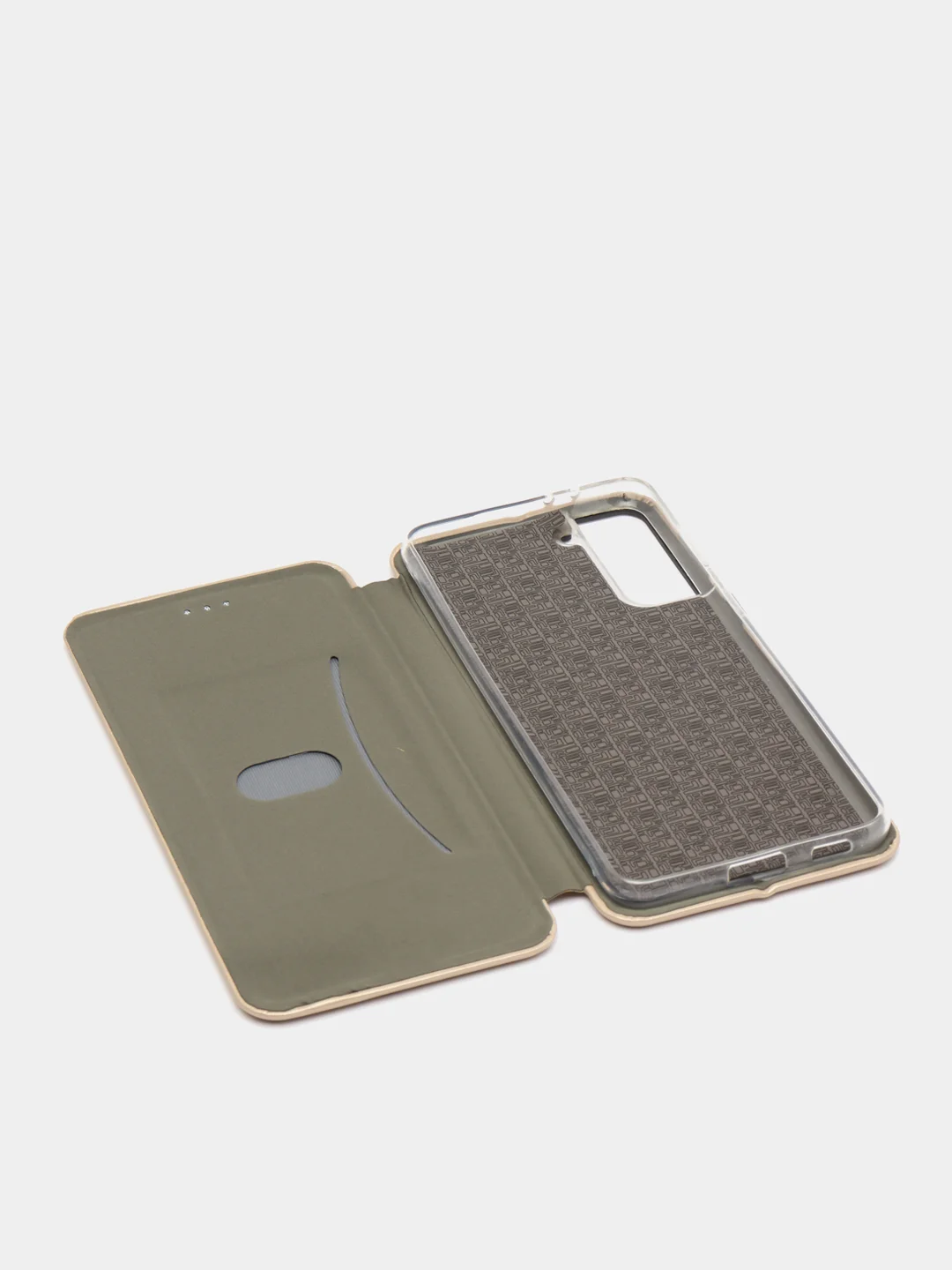 Золотой чехол-книжка для Samsung Galaxy S21+