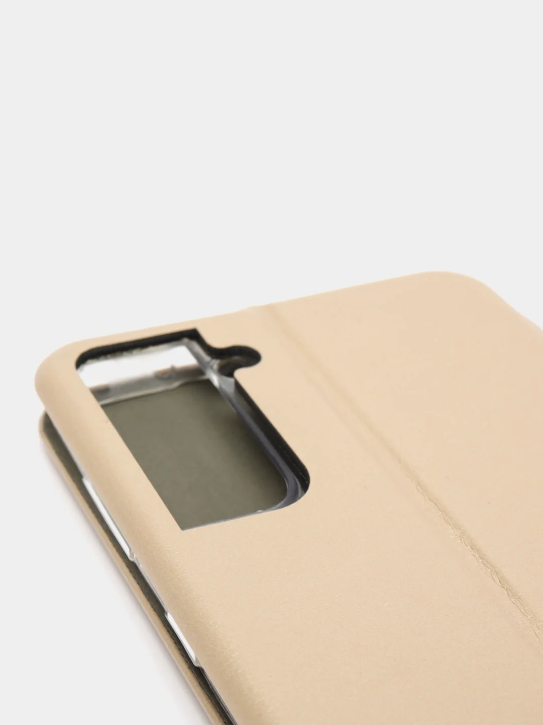 Золотой чехол-книжка для Samsung Galaxy S21+