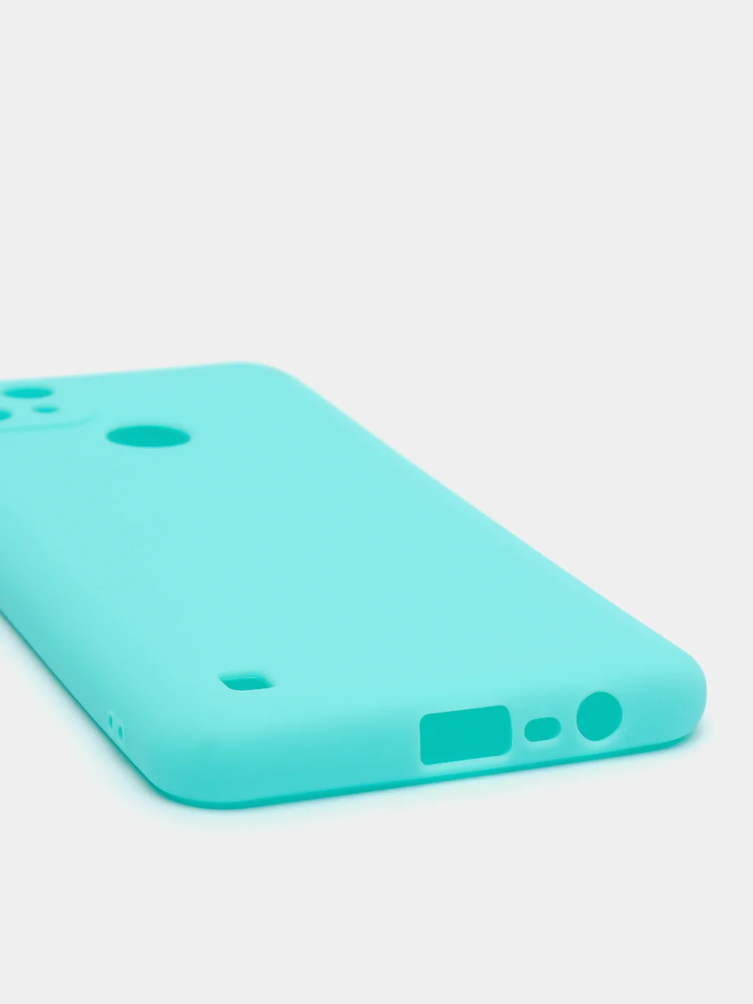 Бирюзовый чехол для Realme C21 силиконовый матовый