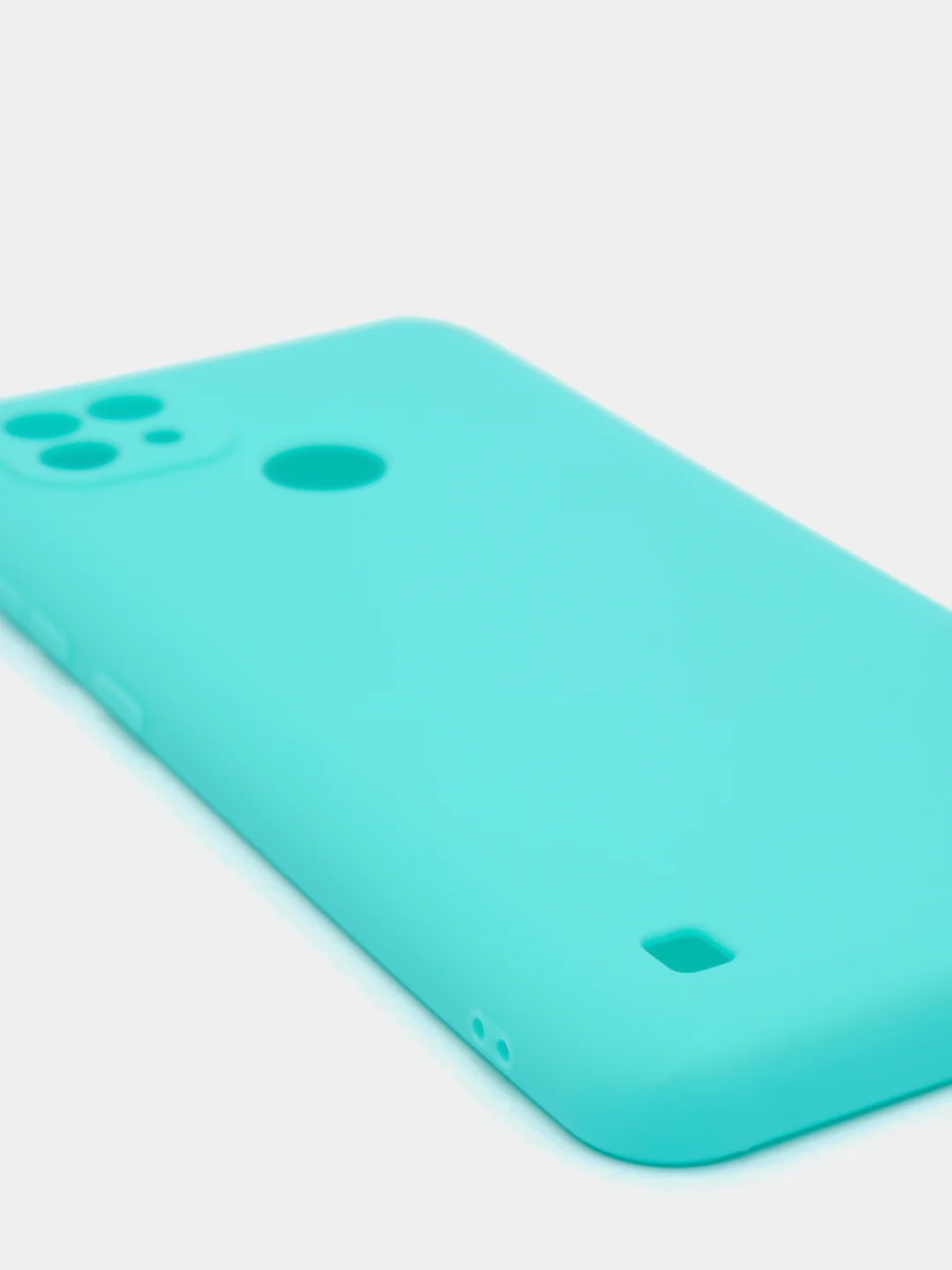 Бирюзовый чехол для Realme C21 силиконовый матовый