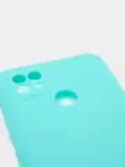 Бирюзовый чехол для Realme C21 силиконовый матовый