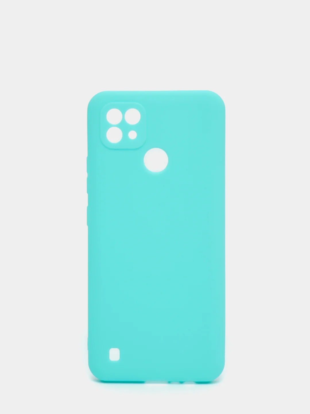 Бирюзовый чехол для Realme C21 силиконовый матовый