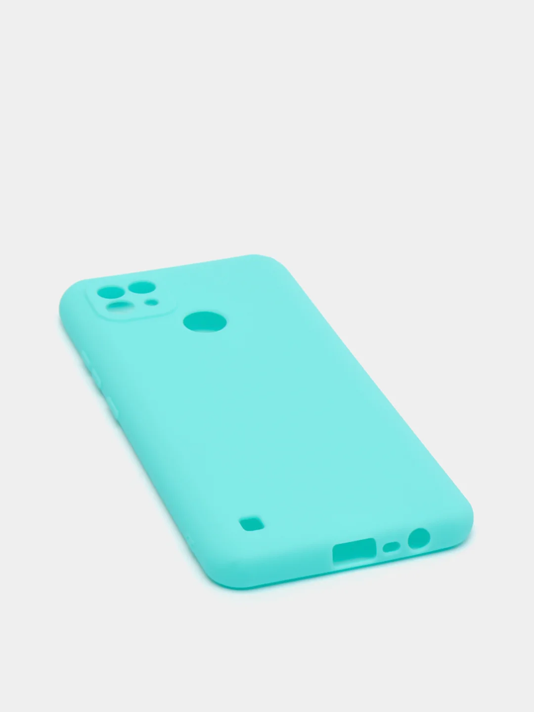 Бирюзовый чехол для Realme C21 силиконовый матовый