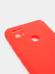 Красный чехол для Realme C21 силиконовый матовый