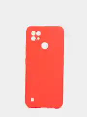 Красный чехол для Realme C21 силиконовый матовый