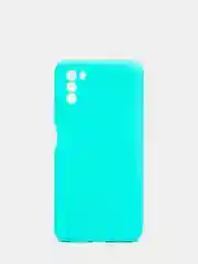 Бирюзовый чехол Xiaomi Poco M3 силиконовый матовый