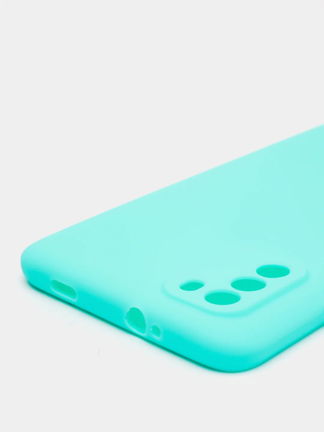 Бирюзовый чехол Xiaomi Poco M3 силиконовый матовый