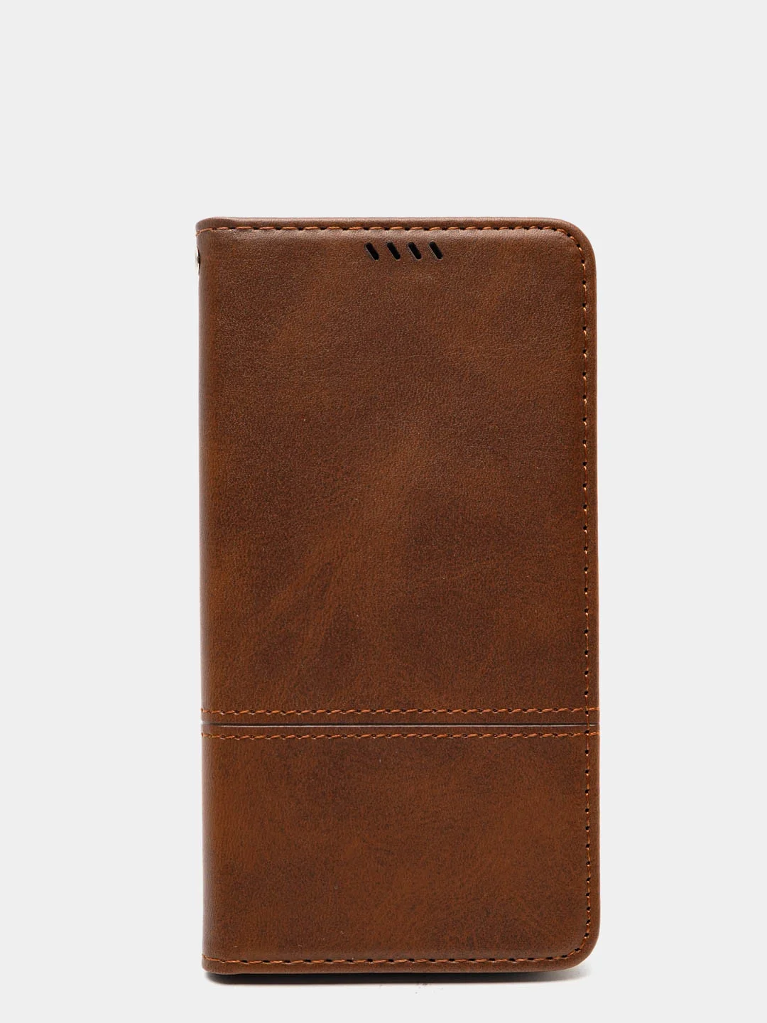 Коричневый чехол-книжка для Xiaomi Redmi 10