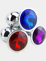 Анальная пробка из нержавеющей стали интимная игрушка S M L