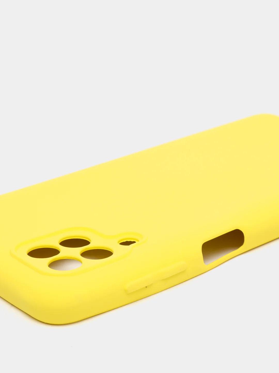 Желтый чехол Silicone Cover для Samsung Galaxy A22, M32 силиконовый
