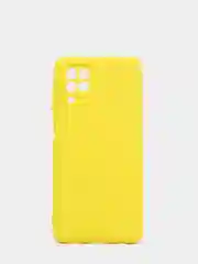 Желтый чехол Silicone Cover для Samsung Galaxy A22, M32 силиконовый