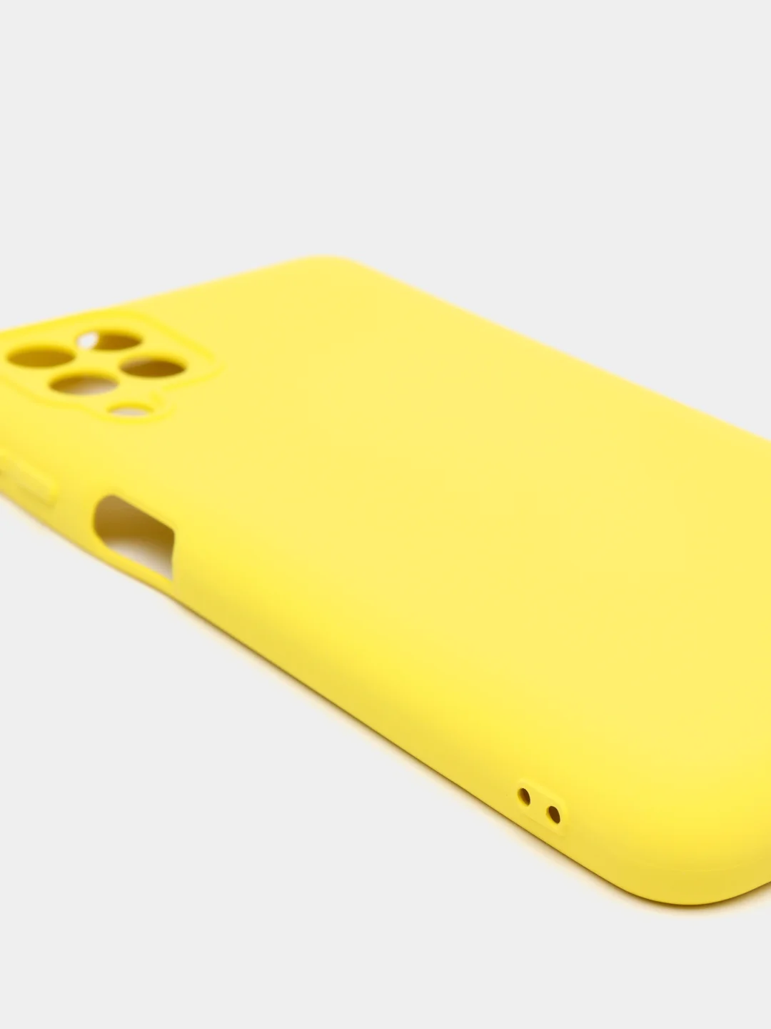 Желтый чехол Silicone Cover для Samsung Galaxy A22, M32 силиконовый